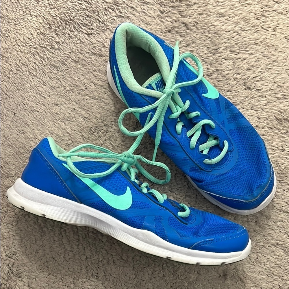 Nike Aqua and Sky Blue Running Shoes